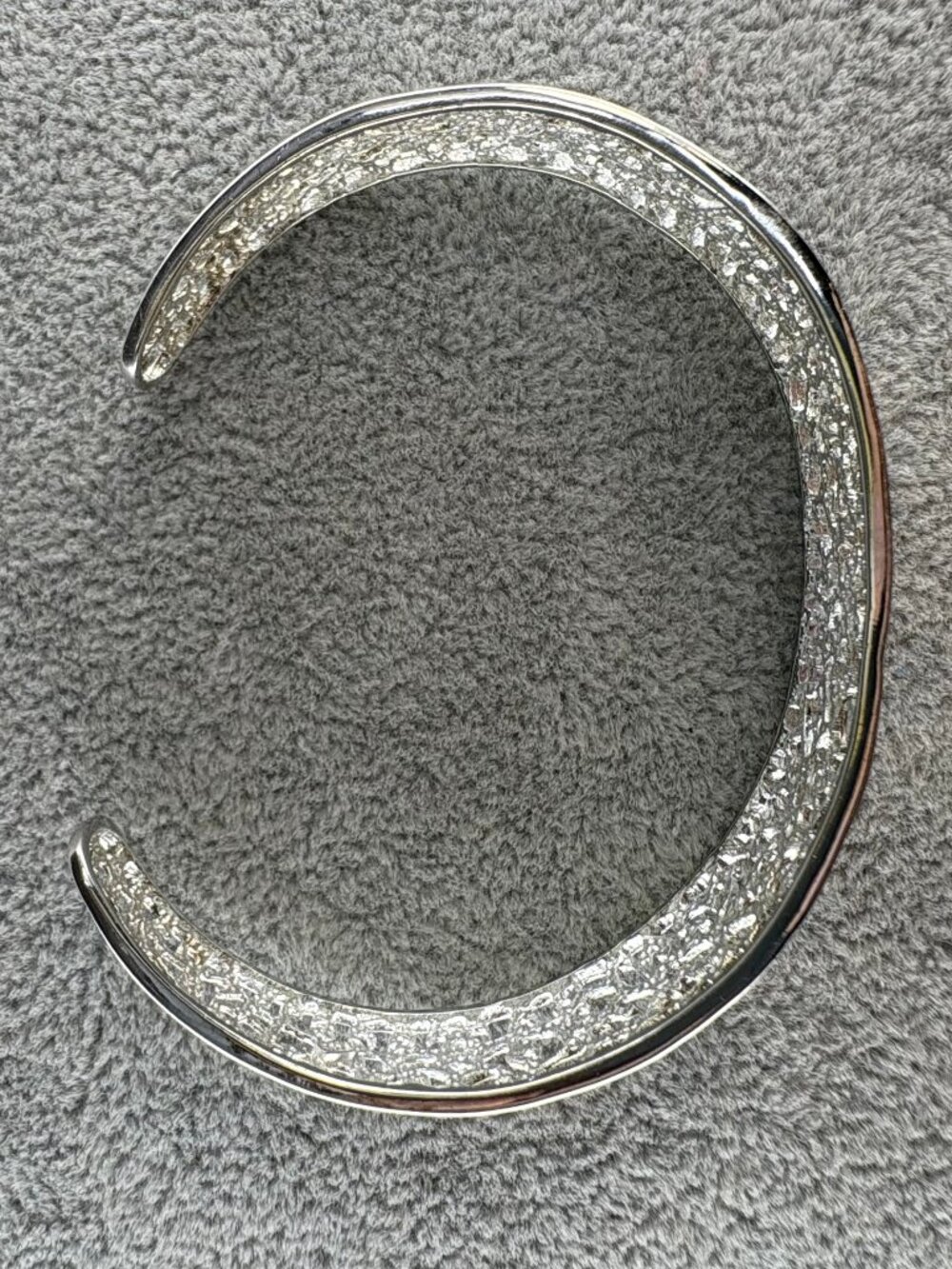 925 Sterling Silver Filigree Cutout Openwork Cuff Bangle Bracelet 8.84g Wide